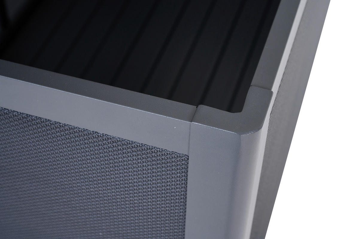 KISSENBOX 79,3/83/159 cm  - Grau, Basics, Kunststoff/Metall (79,3/83/159cm) - Siena Garden