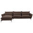 WOHNLANDSCHAFT in Textil Braun - Schwarz/Braun, Design, Textil/Metall (165/338cm) - Hom`in WOHNLANDSCHAFT in Textil Braun - Schwarz/Braun, Design, Textil/Metall (165/338cm) - Hom`in