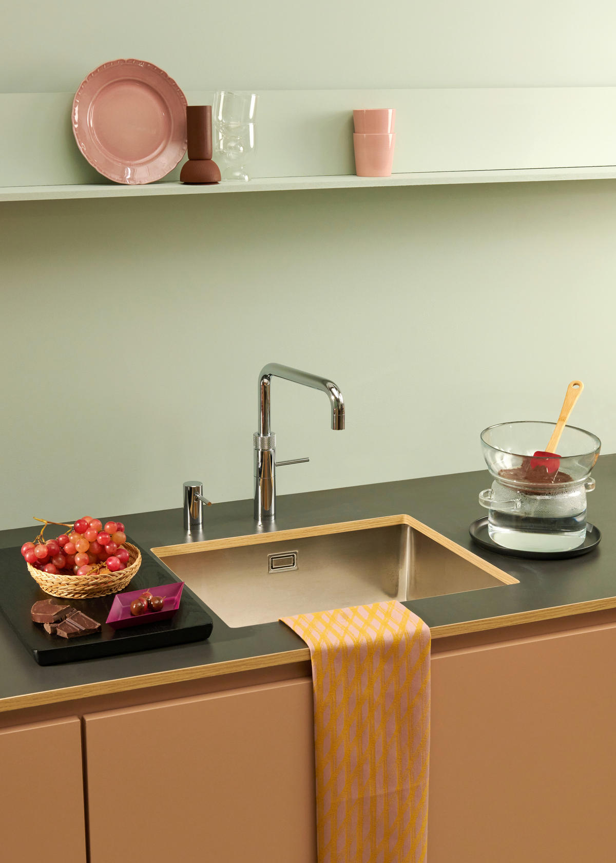KÜCHENARMATUR Fusion Square  - Chromfarben, Basics, Metall (4/29,1/25,1cm) - Quooker