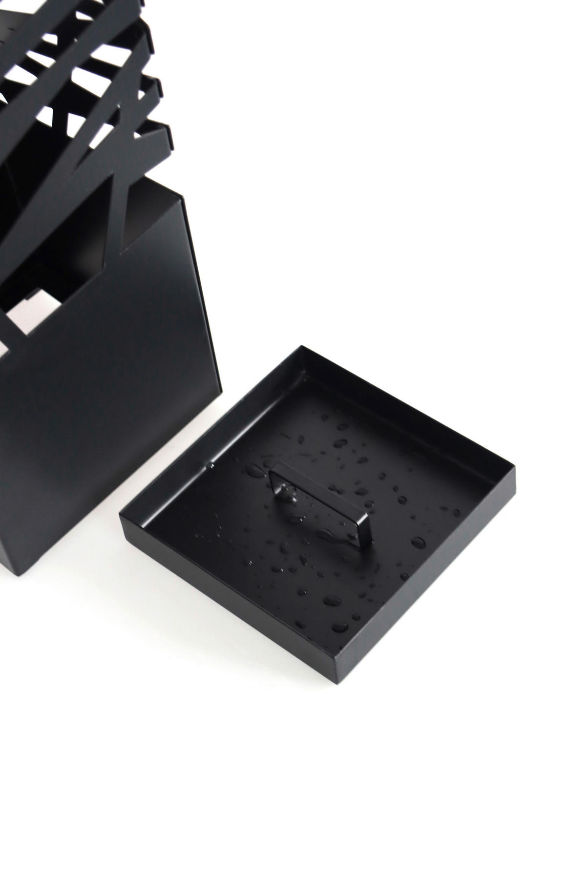 SCHIRMSTÄNDER Metall Schwarz  - Schwarz, MODERN, Metall (15/43/15cm) - MID.YOU