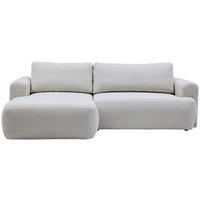 ECKSOFA Perlmutt Bouclé Rückenkissen, Rücken echt  - Perlmutt/Schwarz, KONVENTIONELL, Kunststoff/Textil (170/257cm) - Tom Tailor