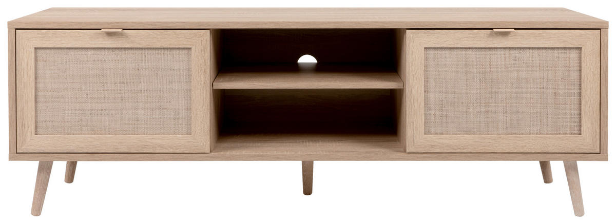 Comodă Joasă 150/52/40 cm  - stejar Sonoma, Natur, material pe bază de lemn (150/52/40cm) - MID.YOU