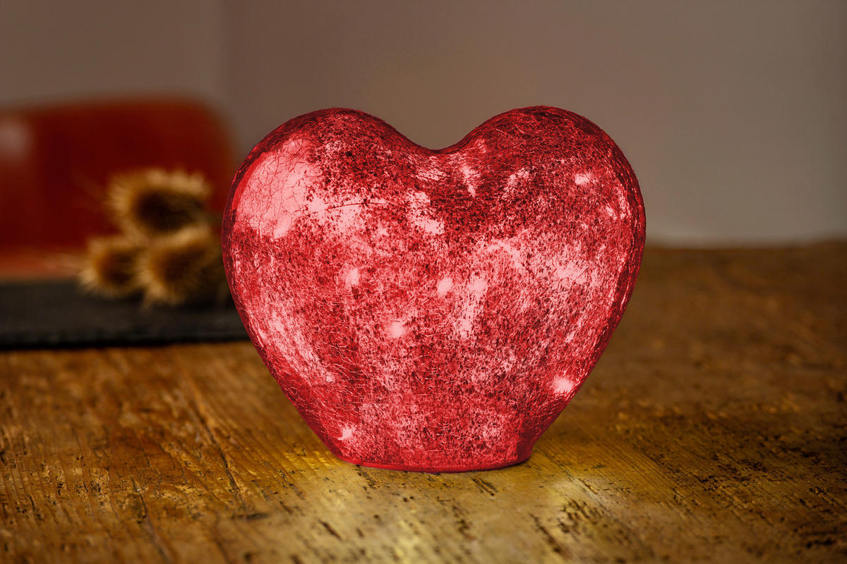 DEKOHERZ - Rot, LIFESTYLE, Glas (18,5/11,5/16cm)