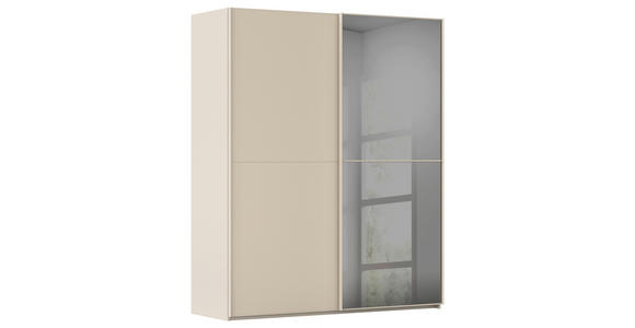 SCHWEBETÜRENSCHRANK 162/223/68 cm 2-türig Champagner  - Champagner, KONVENTIONELL, Glas/Holzwerkstoff (162/223/68cm) - Novel