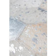 FLACHWEBETEPPICH 120/170 cm Spark 210 Grau / Silber Grau, Silberfarben  - Silberfarben/Grau, Basics, Leder/Textil (120/170cm) - Novel