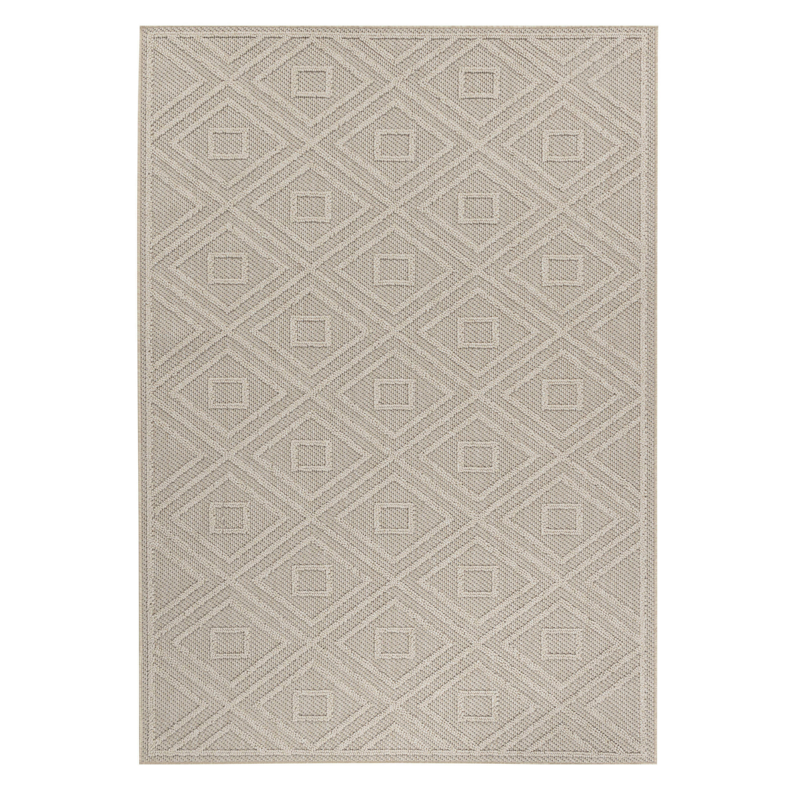 PREPROGA ZA ZUNANJO UPORABO Patara 160/230 cm tkano bež - bež, Design, tekstil (160/230cm) - Novel