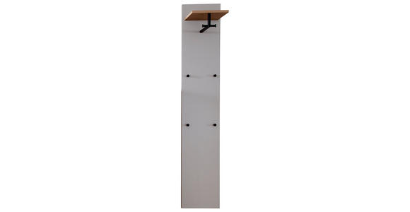 GARDEROBENPANEEL in 34/180/29 cm - Eiche Bianco/Grau, Design, Holzwerkstoff (34/180/29cm) - Moderano