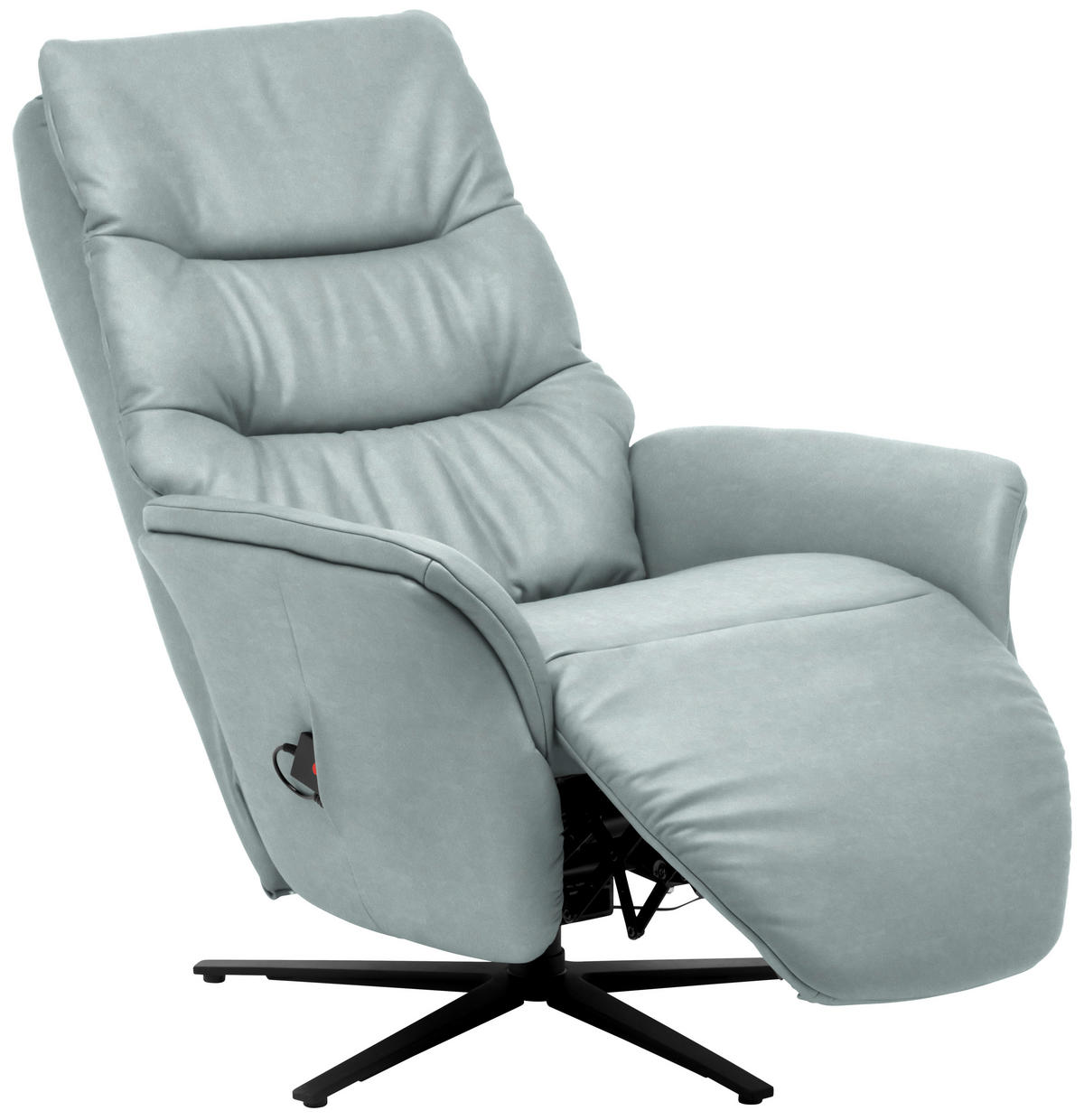 MASSAGESESSEL Echtleder Jadegrün    - Jadegrün/Anthrazit, KONVENTIONELL, Leder/Metall (74/114/97cm) - Himolla