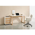 SCHREIBTISCH 135/65/75,2 cm Weiß, Eiche Artisan  - Eiche Artisan/Weiß, KONVENTIONELL, Holzwerkstoff (135/65/75,2cm) - Carryhome