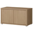 GARDEROBENBANK - Eichefarben/Grau, MODERN, Kunststoff (74,5/41,5/34,9cm) - Carryhome