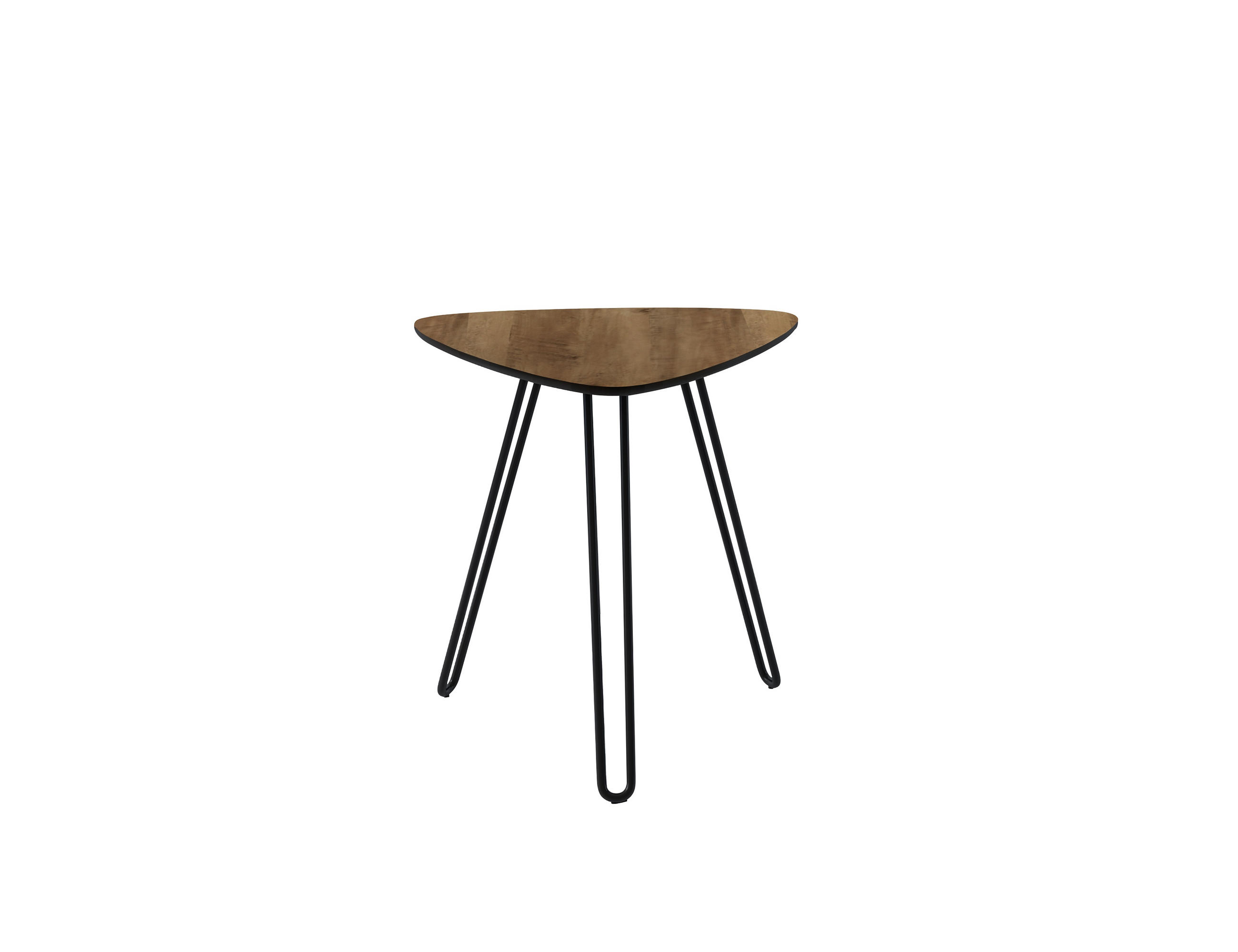 KLUB STOČIĆ 45,5/45,5/50 cm  prirodna boja, crna  - prirodna boja/crna, Dizajnerski, metal/pločasti materijal (45,5/45,5/50cm) - Ti'me