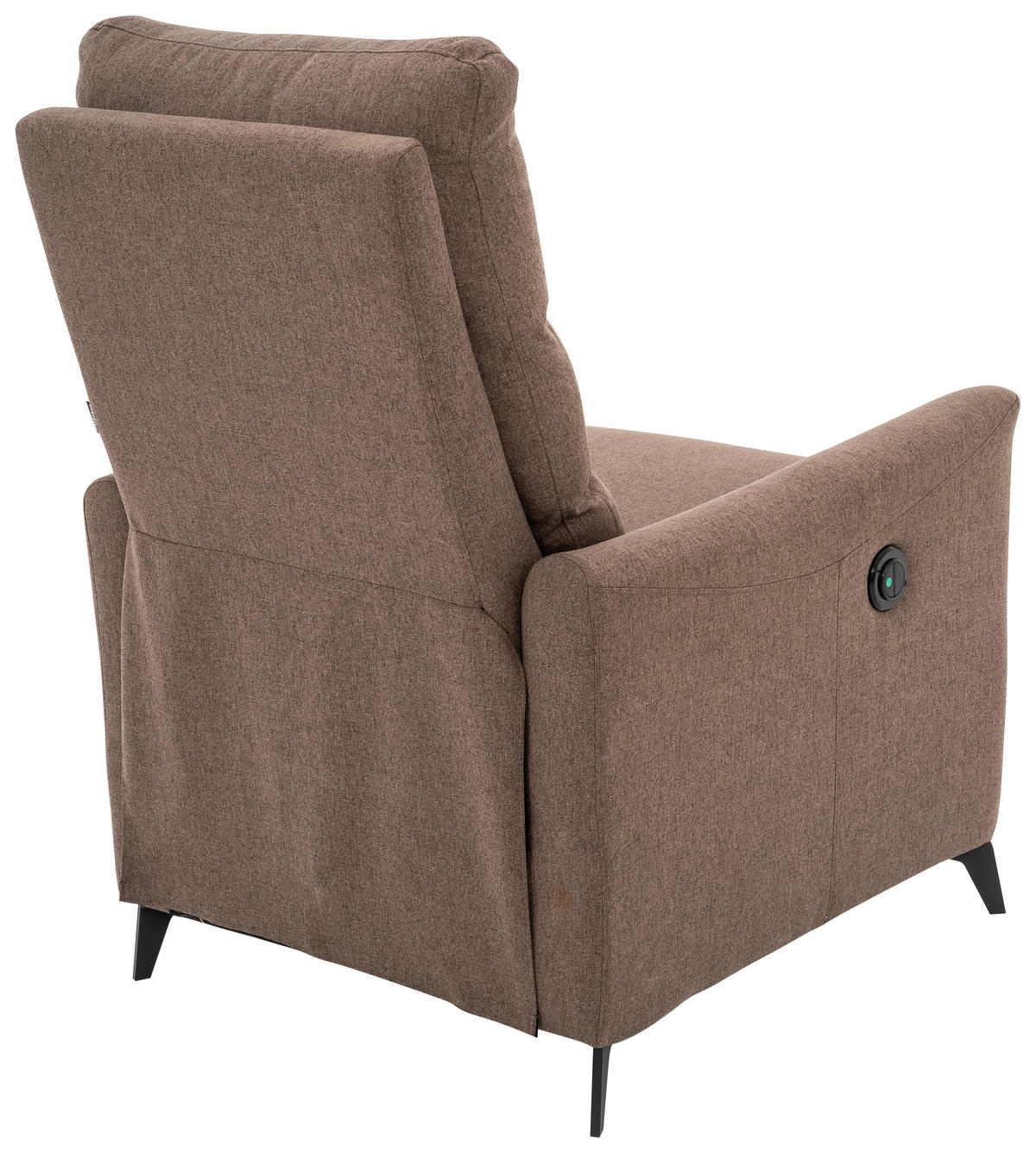 RELAXFÅTÖLJ i metall, textil brun, svart  - brun/svart, Design, metall/textil (72/100/89cm) - Livetastic