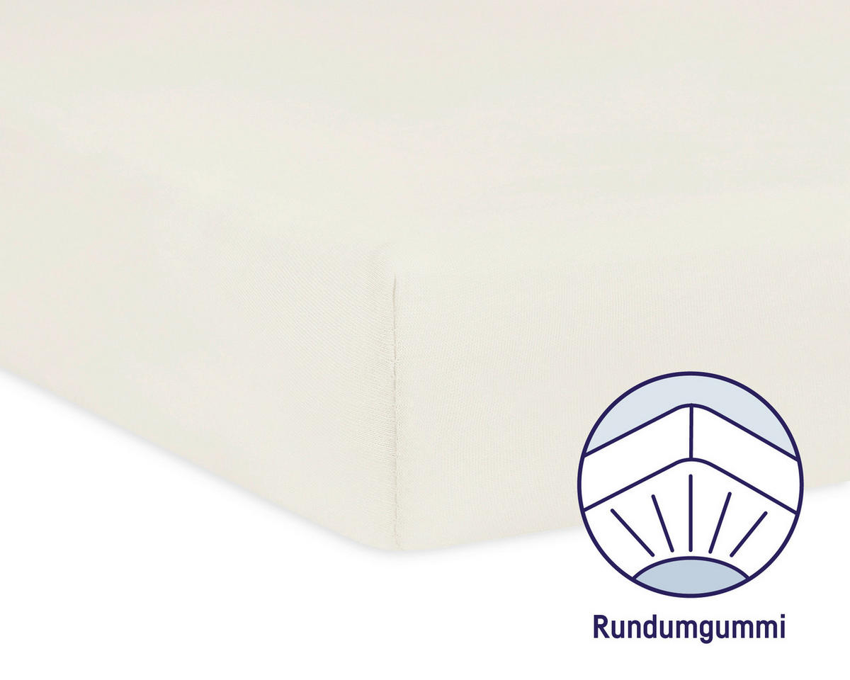 KINDERSPANNBETTTUCH   - Creme, Basics, Textil (70/140cm) - Julius Zöllner