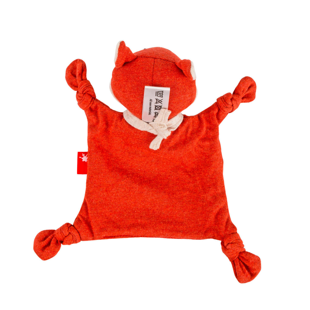 SCHMUSETUCH - Dunkelorange/Weiß, Basics, Textil (13/19/9cm) - Sigikid