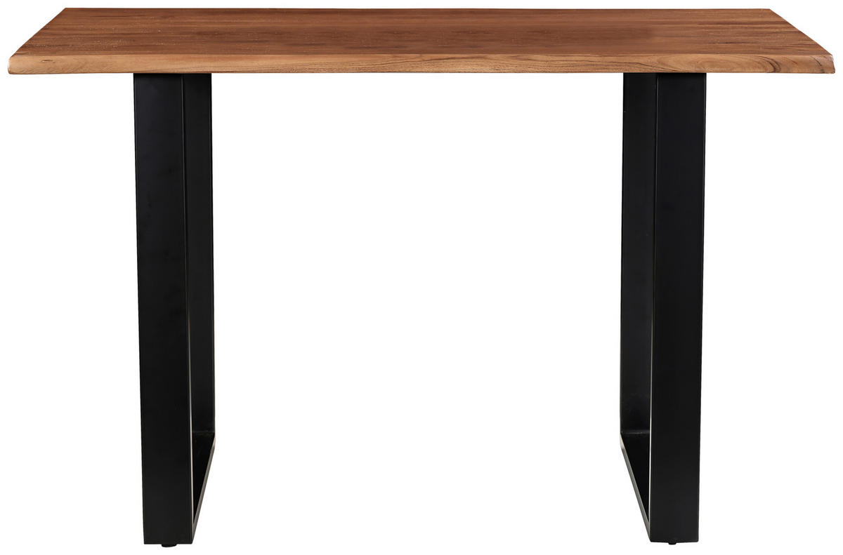 ESSTISCH in Holz, Metall 120/80/76 cm   - Walnussfarben/Akaziefarben, MODERN, Holz/Metall (120/80/76cm) - MID.YOU