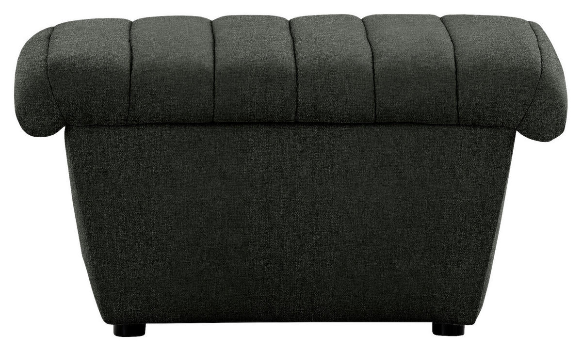 HOCKER in Textil Dunkelgrün  - Dunkelgrün/Schwarz, Design, Kunststoff/Textil (74/43/85cm) - LOOKS by W.Joop