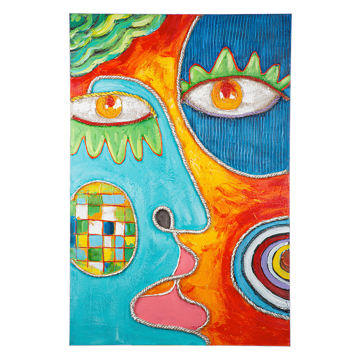 XXXLutz Bild Visage Mehrfarbig 80x120x4 cm