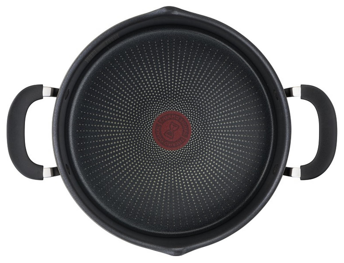 STEKGRYTA 24 cm  - svart/transparent, Design, metall/glas (24cm) - Tefal