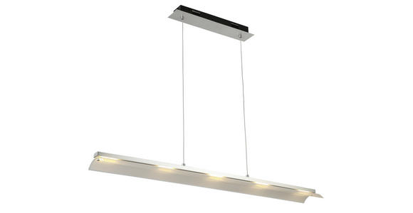 LED-HÄNGELEUCHTE 100 cm  - Alufarben, KONVENTIONELL, Kunststoff/Metall (100cm) - Novel