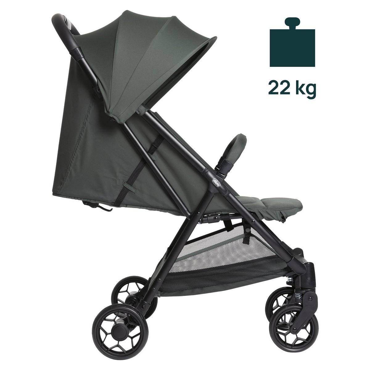 BUGGY Urbino  - Grün, Basics, Textil/Metall (53/103/80cm) - Chicco