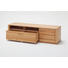 TV-ELEMENT Kernbuche furniert, massiv Buchefarben - Edelstahlfarben/Buchefarben, KONVENTIONELL, Holz/Holzwerkstoff (179/50/51cm) - NOVEL