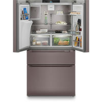 FRENCH-DOOR MBTSDI9528  - Graubraun, Basics, Glas/Metall (90,6/180,5/74,5cm) - Liebherr