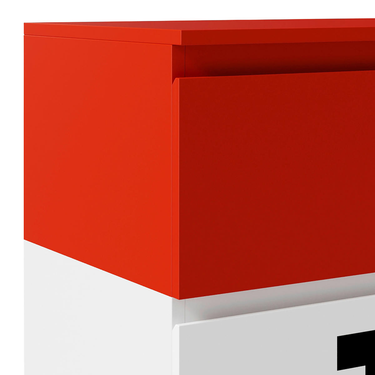 KOMMODE  in 80/76/41 cm  - Rot, MODERN, Holzwerkstoff (80/76/41cm) - Minecraft