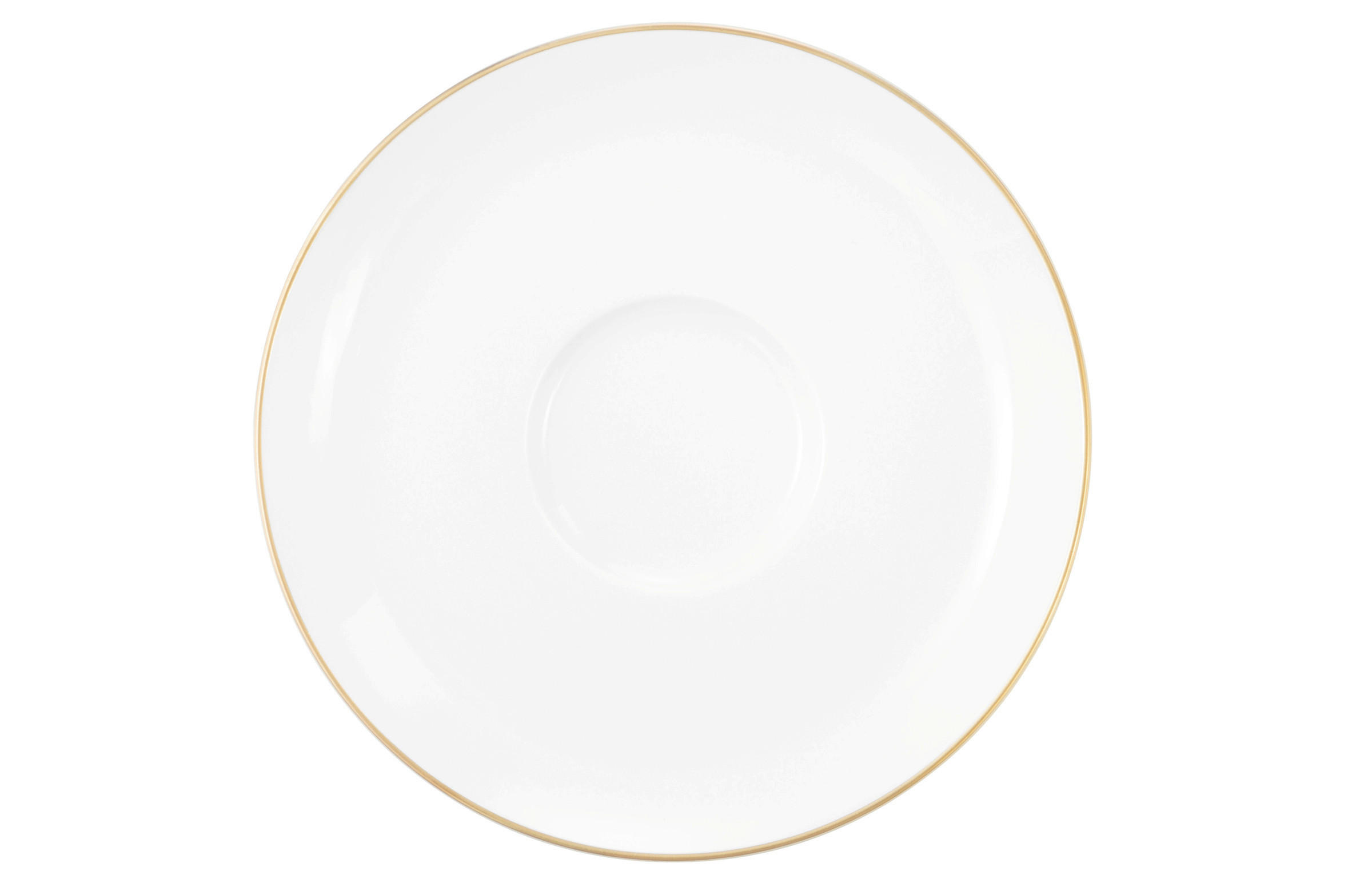 UNTERTASSE - Goldfarben/Weiß, Basics, Keramik (16,5cm) - Seltmann Weiden