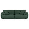 BIG SOFFA i plysch petrol  - petrol/svart, Modern, textil/plast (290/68/117cm) - MID.YOU