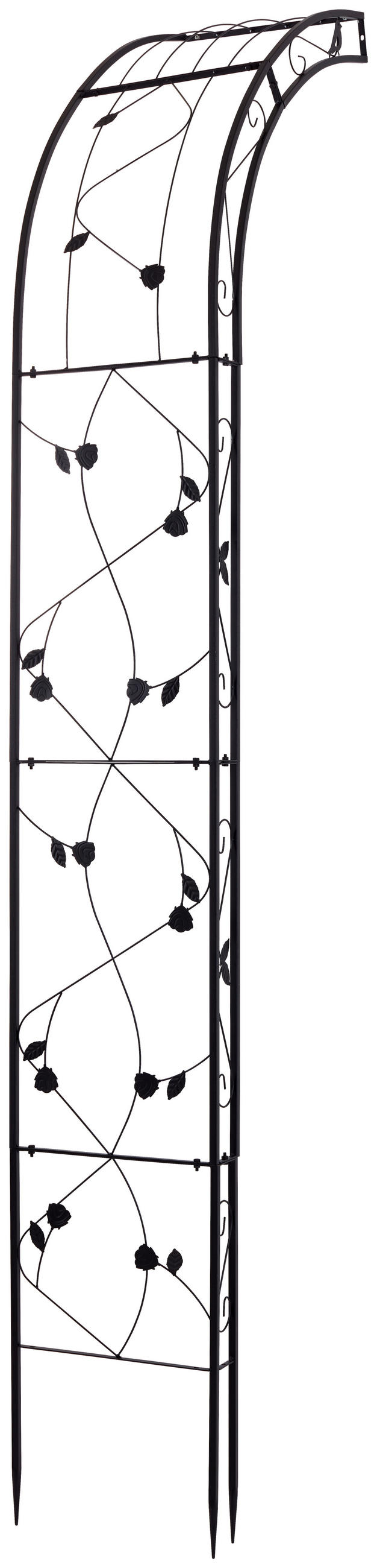 ROSENBOGEN - Anthrazit, MODERN, Metall (145/260/38cm) - Gardenson