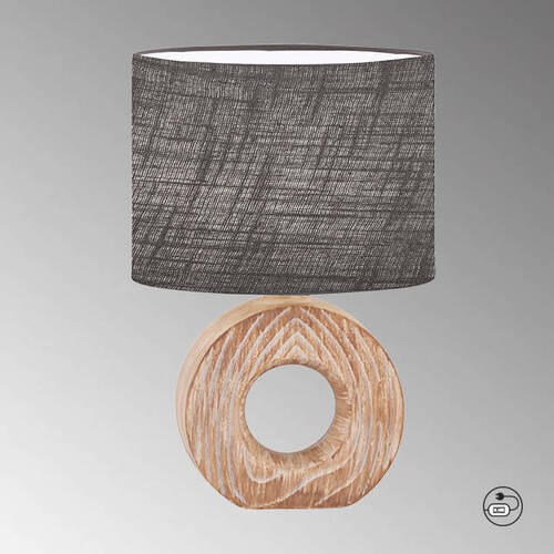 TISCHLEUCHTE - Natur, Keramik/Textil (22/13/31cm) - Fischer & Honsel