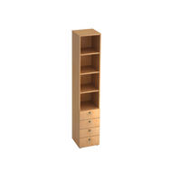 REGAL  40/215,6/42 cm Ahornfarben  - Ahornfarben/Alufarben, KONVENTIONELL, Holzwerkstoff/Metall (40/215,6/42cm) - Venda