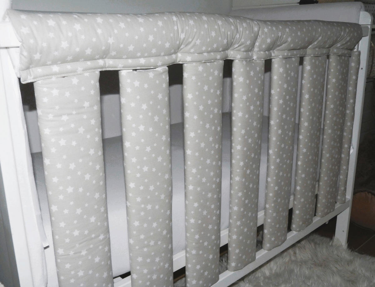 ZAŠTITNA OGRADICA ZA KREVET - bež, Osnovno, tekstil (27/56cm)