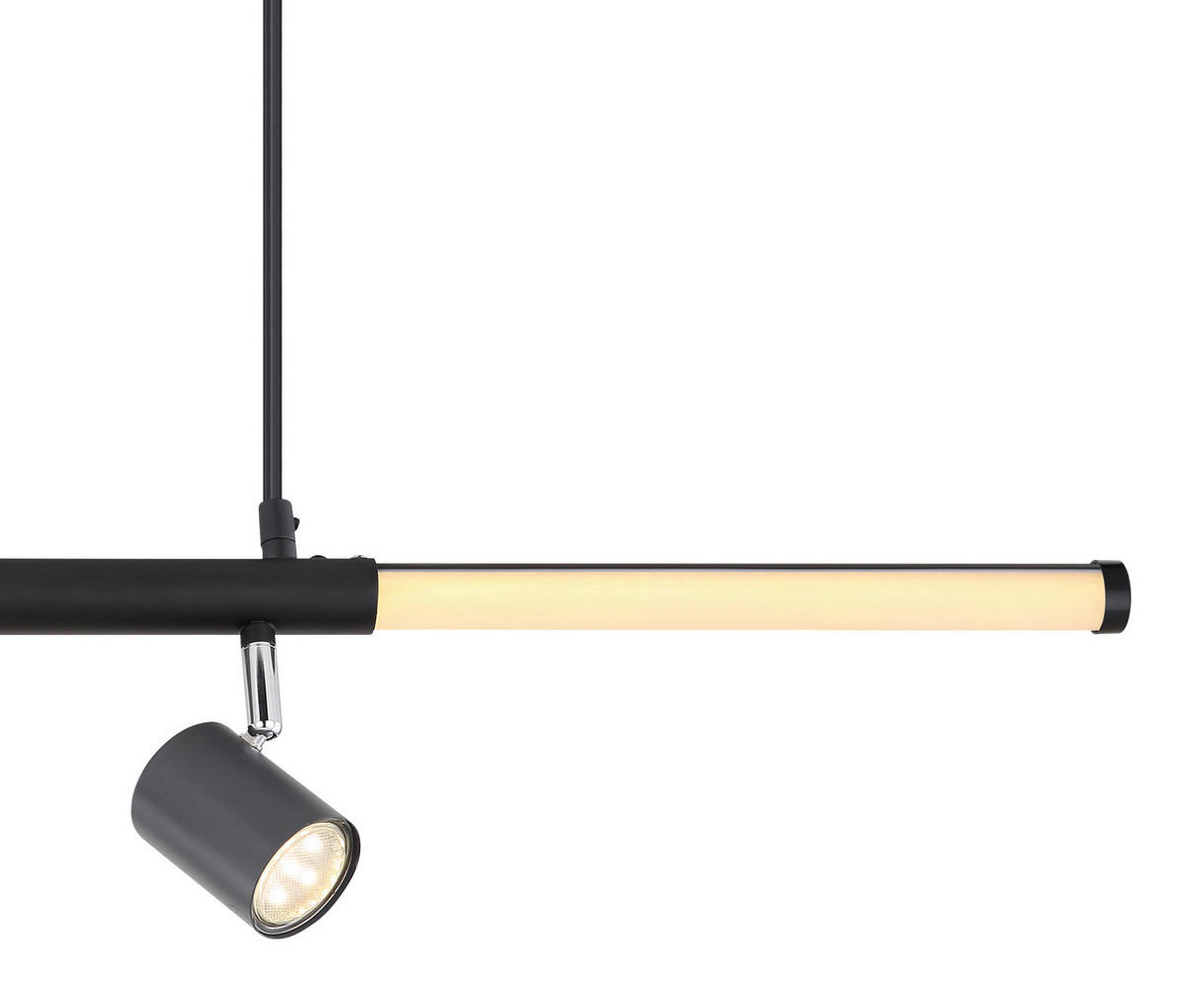 LED SVJETILJKA VISEĆA    80,4/8/120 cm     - boje grafita/boje kroma, Trend, metal/plastika (80,4/8/120cm)