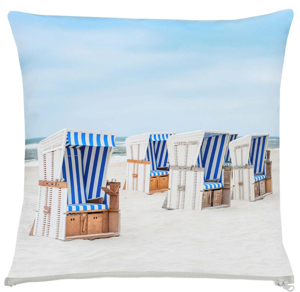 Ambia Garden Outdoor-Kissenhülle Ambia Garden Outdoor Natur, Hellblau 49x49 cm