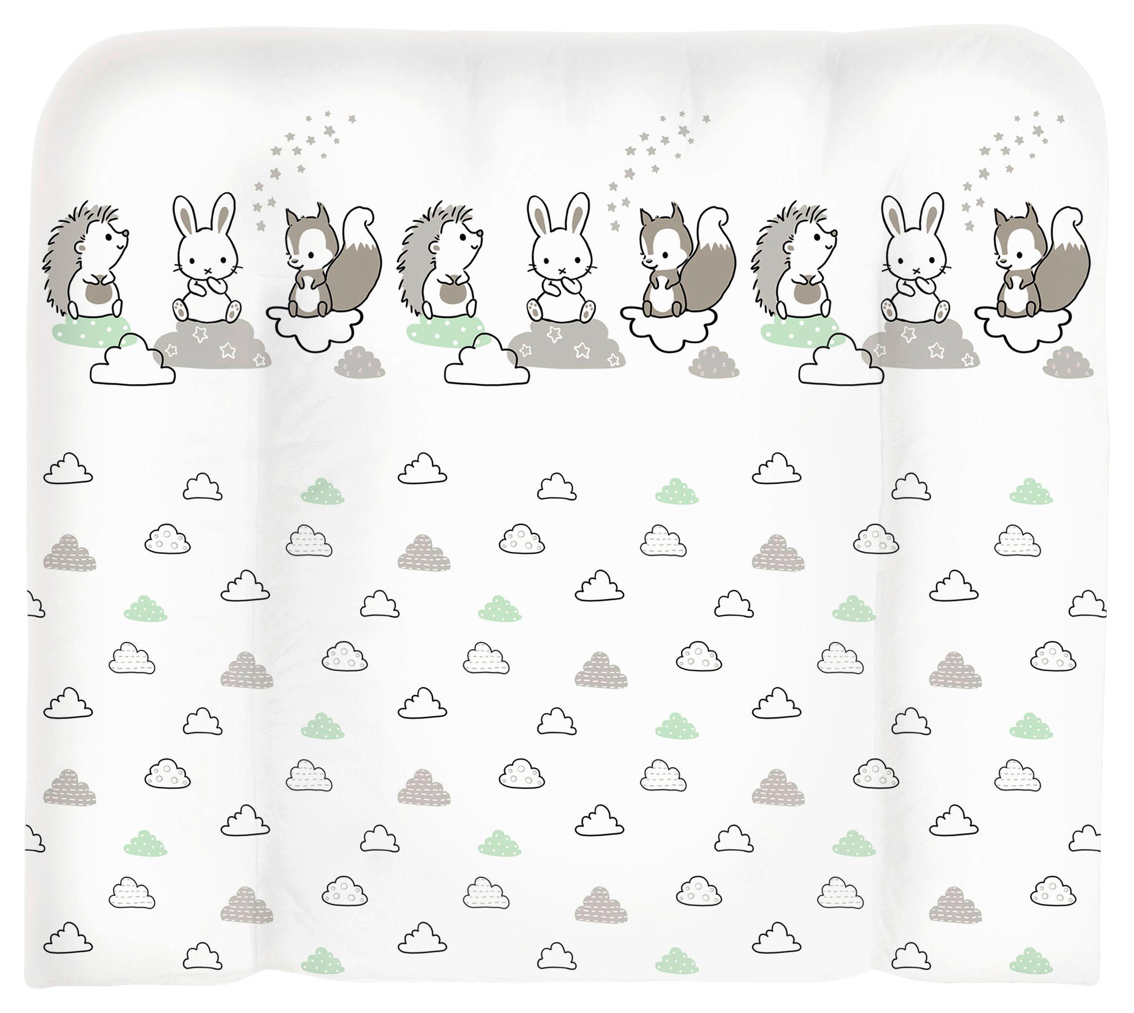 PREBAĽOVACIA PODLOŽKA, 85/75 cm - zelená, Trend, textil (85/75cm) - Patinio