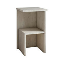 NATTDUKSBORD i cremefärgad  - cremefärgad, Design, trämaterial (29,6/50/29,6cm) - Livetastic