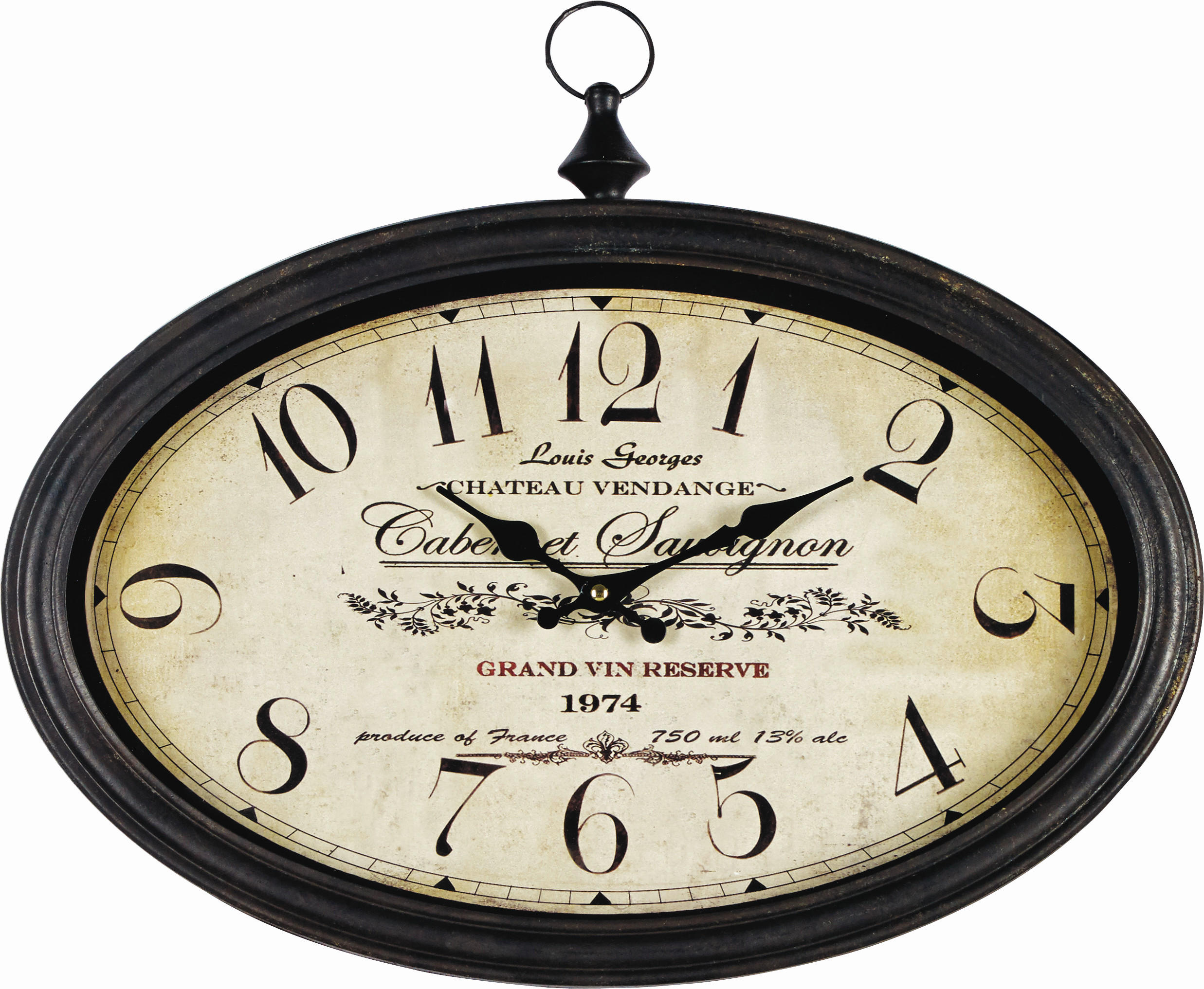 NÁSTĚNNÉ HODINY, vícebarevná, 50/42/5 cm - vícebarevná, Lifestyle, kov/dřevo (50/42/5cm) - Ambia Home
