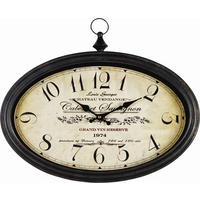 NÁSTENNÉ HODINY, viacfarebná, 50/42/5 cm - viacfarebná, Lifestyle, kov/drevo (50/42/5cm) - Ambia Home