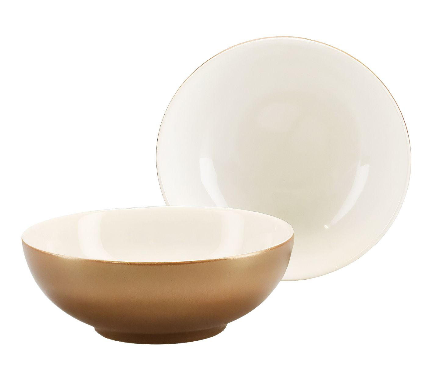 SADA MISEK NA MÜSLI, kamenina - bílá/barvy zlata, Basics, keramika (16cm) - Creatable