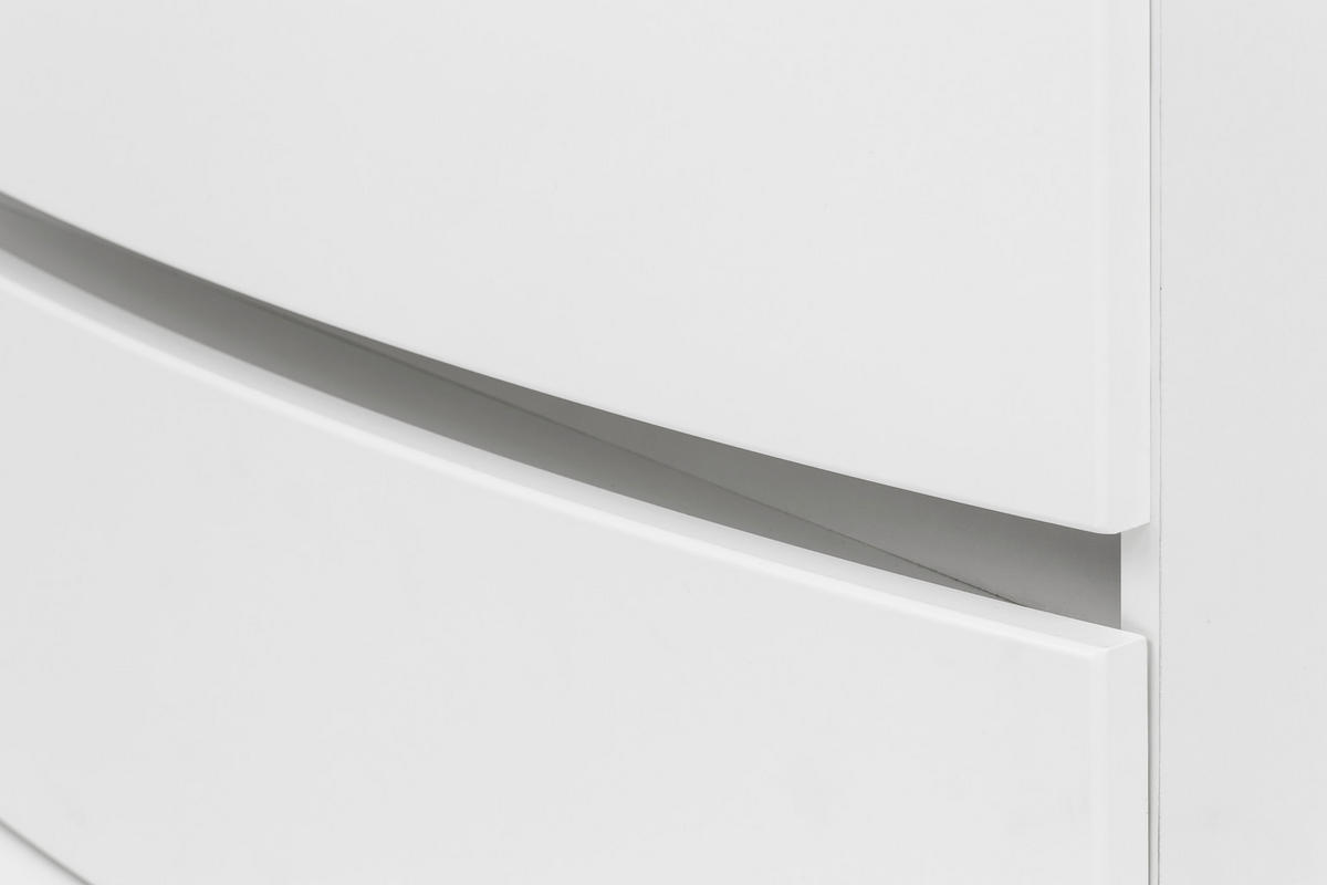 WASCHTISCHKOMBI 80 cm  - Weiß, KONVENTIONELL, Glas/Holzwerkstoff (80cm) - Held