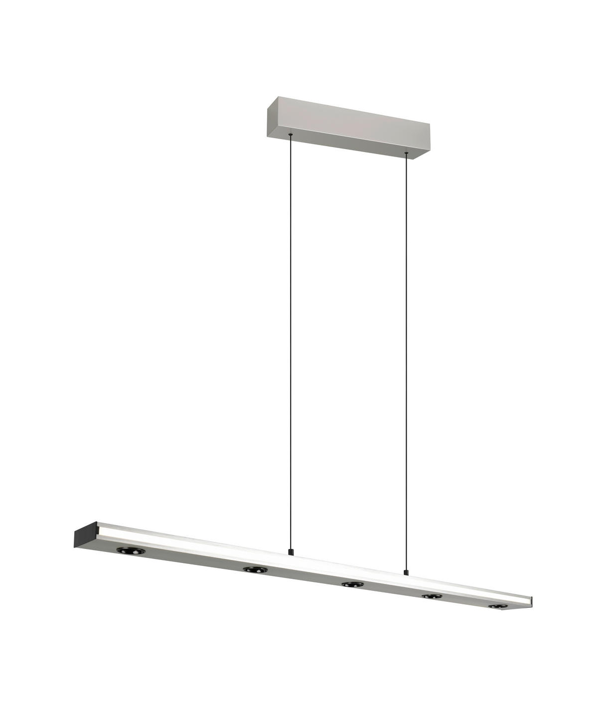 LED-PENDELLEUCHTE 109/9/200 cm    - Weiss/Nickelfarben, Design, Kunststoff/Metall (109/9/200cm) - Trio Leuchten