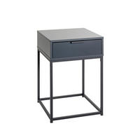 NACHTKÄSTCHEN 40/60/40 cm  in Anthrazit  - Anthrazit, MODERN, Holzwerkstoff/Metall (40/60/40cm)