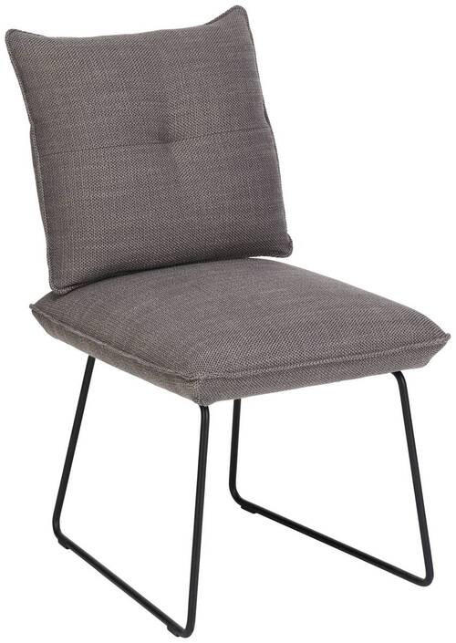 STUHL - Schwarz/Grau, Design, Textil/Metall (51/90/70cm) - Dieter Knoll