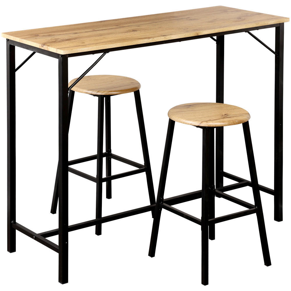 SERVIERWAGEN Schwarz, Eichefarben  - Eichefarben/Schwarz, Trend, Holzwerkstoff/Metall (110/40/88cm) - Kesper