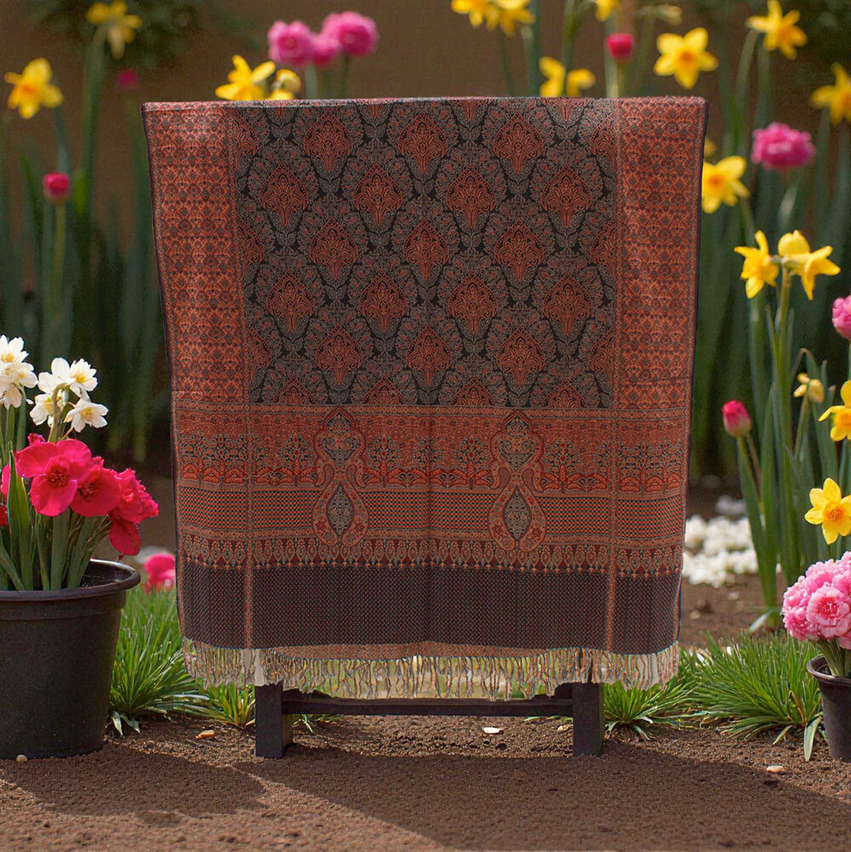 DEKORANYAG fm - többszínű/zöld, Basics, textil (105/215cm)