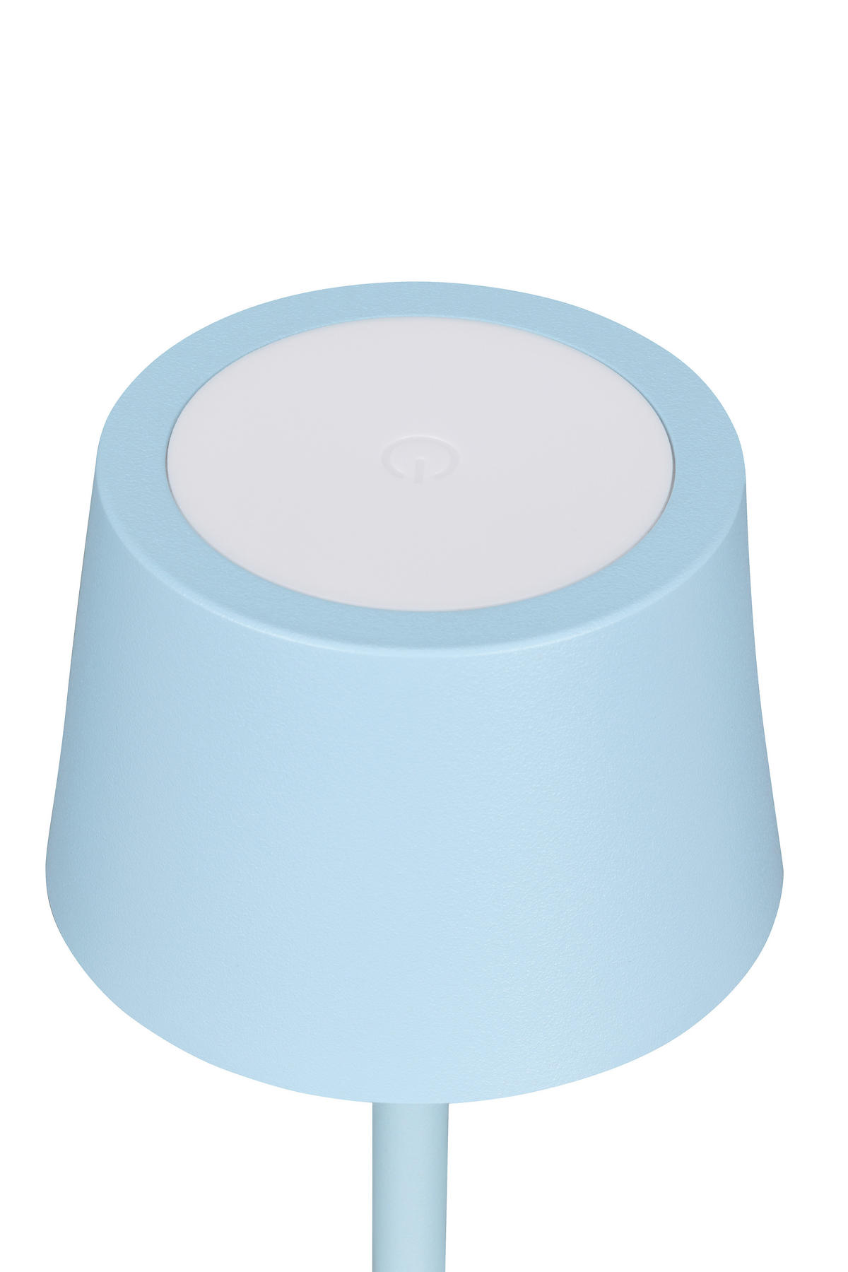 AKKU-TISCHLEUCHTE 9/22 cm  - Hellblau, Basics, Metall (9/22cm) - Novel