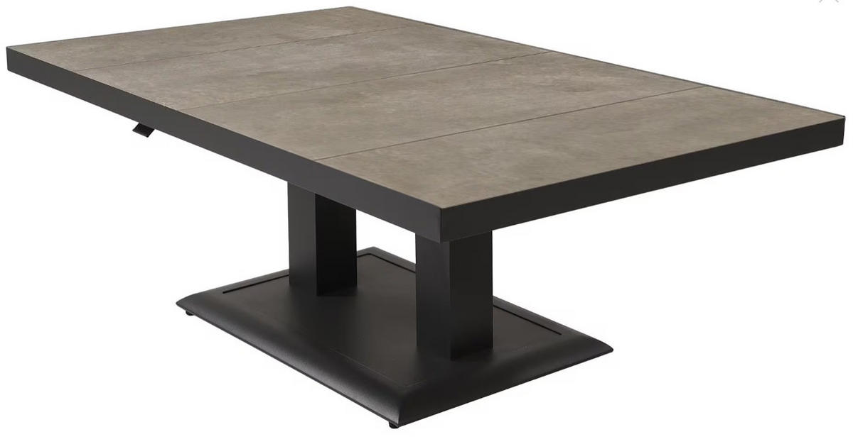 LOUNGE STOL   antracit, boje škriljevca  - boje škriljevca/antracit, Moderno, metal/keramika (140/85/50-72cm) - Ambia Garden