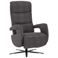 RELAXSESSEL in Textil Anthrazit  - Anthrazit/Schwarz, Design, Textil/Metall (71/112/83-176cm) - Beldomo Style