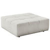 HOCKER in Textil Weiss  - Weiss/Schwarz, Design, Kunststoff/Textil (107/39/107cm) - Hom`in